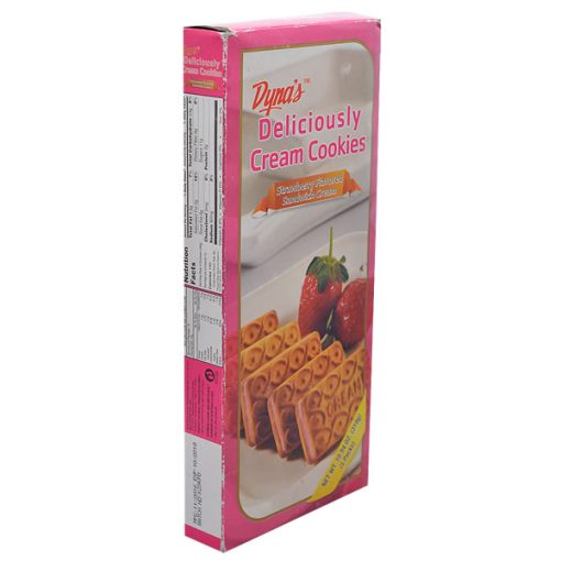 Dynas Deliciously Cream Cookies Strawberry Flavour
