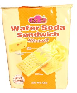 Wafer Soda Sandwich Biscuit Cheese Flavour