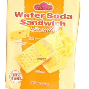 Wafer Soda Sandwich Biscuit Cheese Flavour
