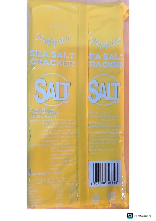 Peppito Sea Salt Cracker (Butter flavor)